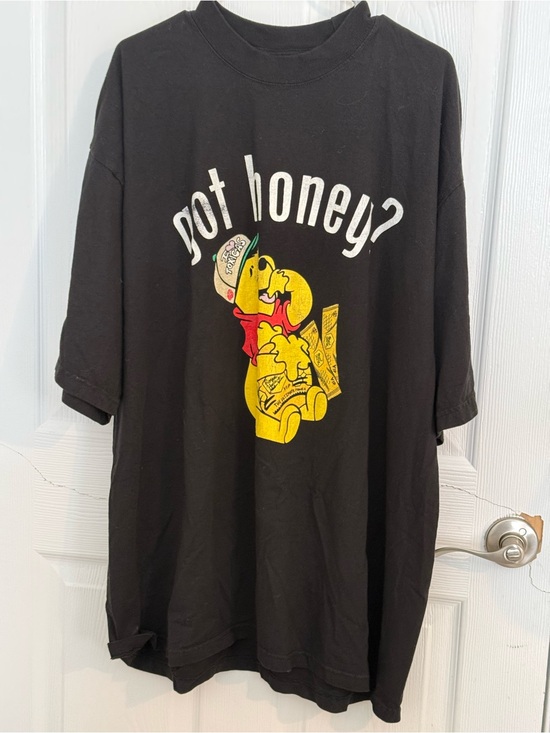 Chicos Toxicos (Official graphic streetwear brand) Other - Chicos Toxicos Got Honey Pooh Bear Parody Graphic Tee Shirt Black Mens XXL